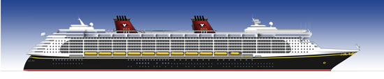 Disney Dream Ship Rendering