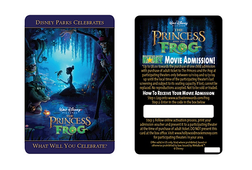 Princess & the Frog Ticket Princess & the Frog Ticket