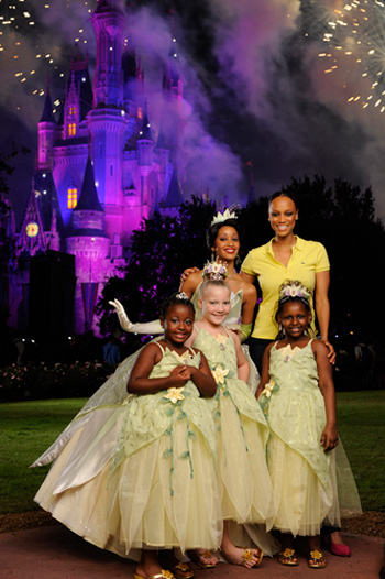 Tyra Banks and Princess Tiana