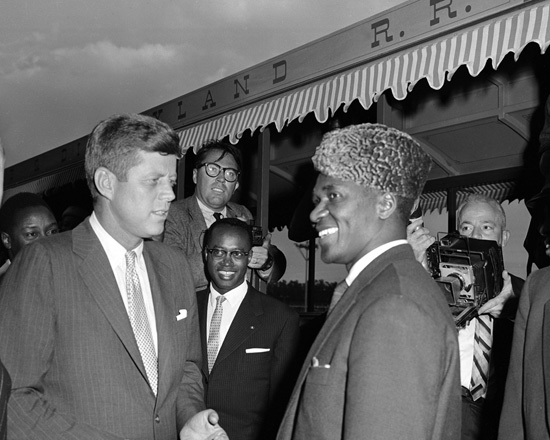 President John F. Kennedy and the President of Guinea, Ahmed Sékou Touré President John F. Kennedy and the President of Guinea, Ahmed Sékou Touré