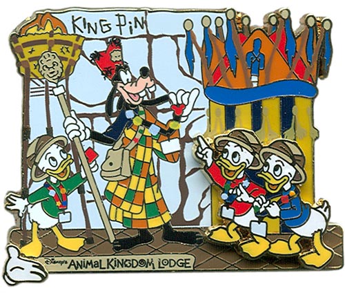 White Glove pin featuring King Pin White Glove pin featuring King Pin
