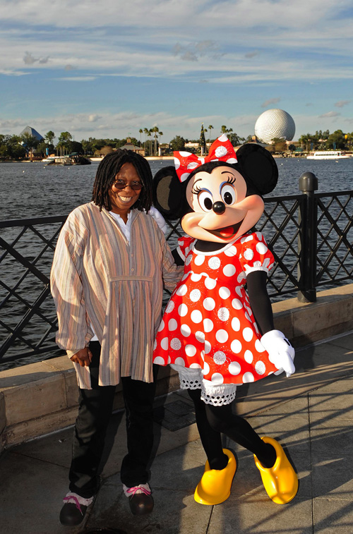 Whoopi Goldberg and Minnie Mouse At Epcot Whoopi Goldberg and Minnie Mouse At Epcot