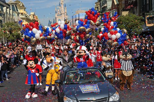 Walt Disney World Parade Celebrates Super Bowl MVP Drew Brees