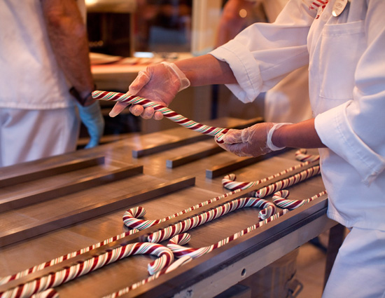 Making Candy Canes on Main Street, U.S.A. Making Candy Canes on Main Street, U.S.A.