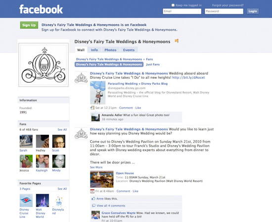 Disney's Fairy Tale Wedding & Honeymoons on Facebook Disney's Fairy Tale Wedding & Honeymoons on Facebook