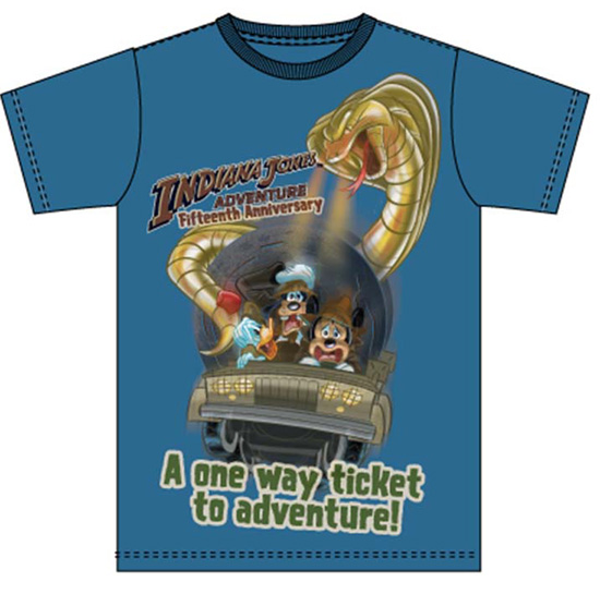 Indiana Jones Adventure Fifteenth Anniversary Commemorative Tee
