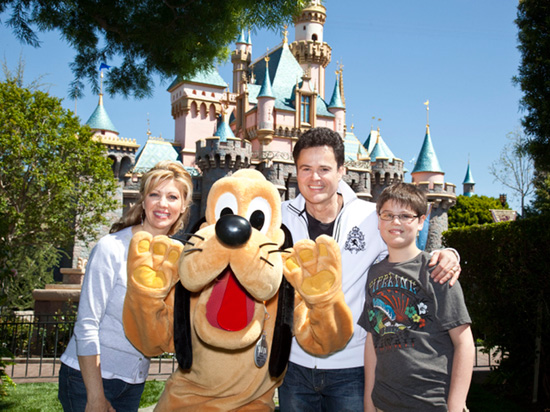 Donny Osmond and Family Visit Disneyland Donny Osmond and Family Visit Disneyland