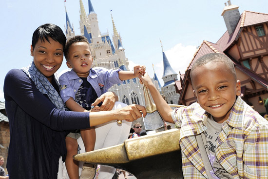 Grammy Award-winning singer Monica visits Magic Kingdom with her sons Grammy Award-winning singer Monica visits Magic Kingdom with her sons