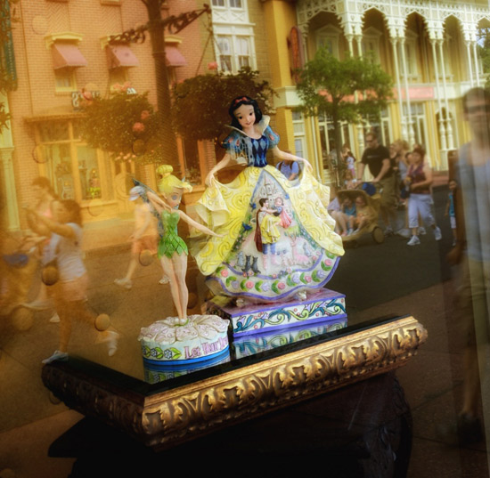 Outside of Uptown Jewelers on Main Street, U.S.A.
