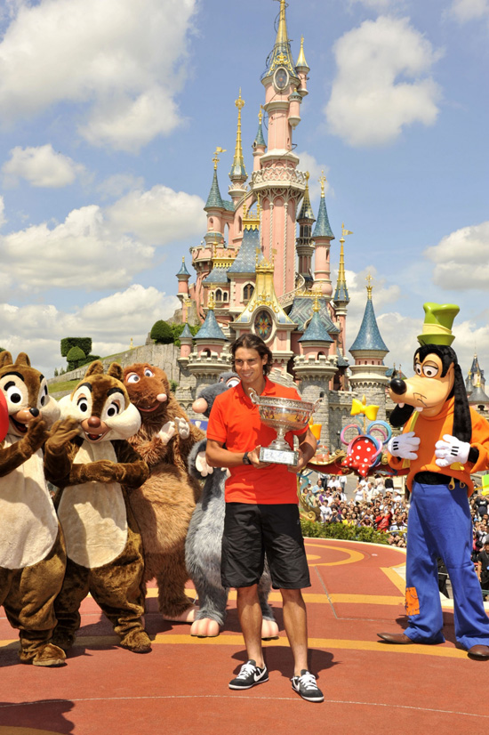 French Open Champ Rafael Nadal Celebrates at Disneyland Paris French Open Champ Rafael Nadal Celebrates at Disneyland Paris