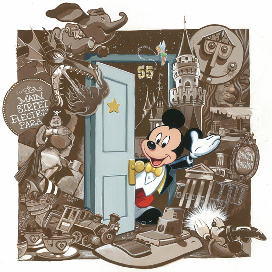 Disneyland 55th Anniversary Artwork