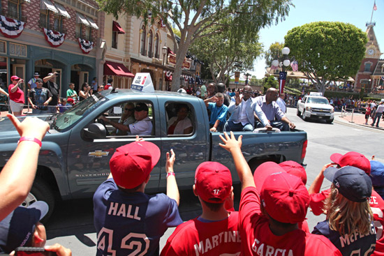 Little League Players Enjoying the Parade