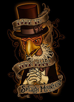 Splash Mountain Inspired T-shirt Design