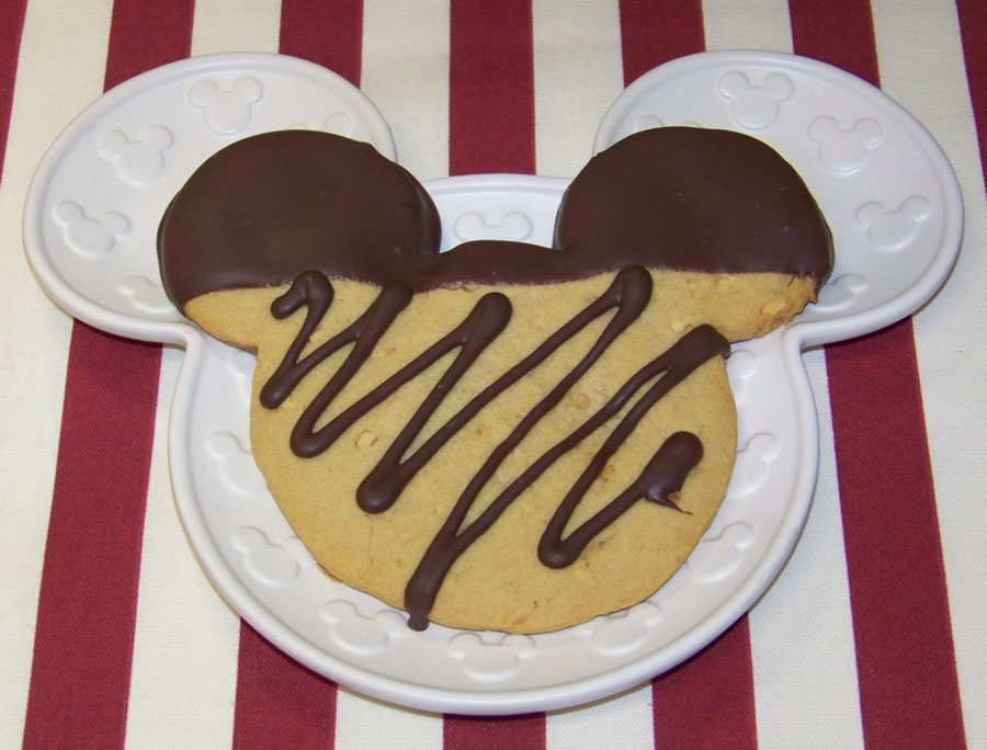Giant Mickey Peanut Butter Cookie with Chocolate Giant Mickey Peanut Butter Cookie with Chocolate