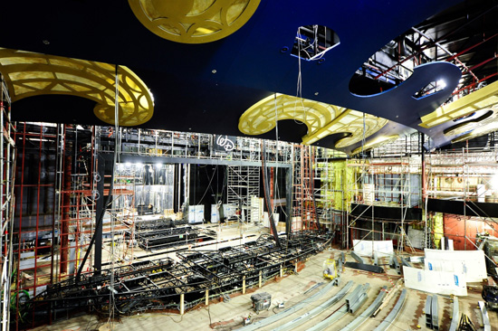Disney Dream Photo Update: The Curtain is Almost Up at the Walt Disney Theatre