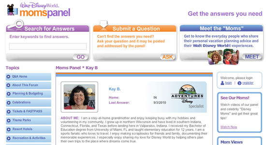 Moms Panel Specialists− We Need Great Advice Beyond The Theme Parks
