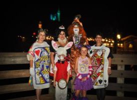 Guests in Halloween Costumes at Magic Kingdom Park