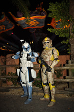 Guests in Halloween Costumes at Magic Kingdom Park