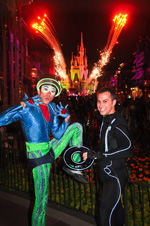 Guests in Halloween Costumes at Magic Kingdom Park