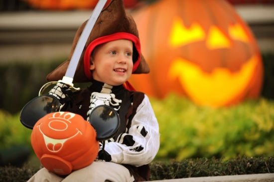 Boy Enjoying Halloween at Disney