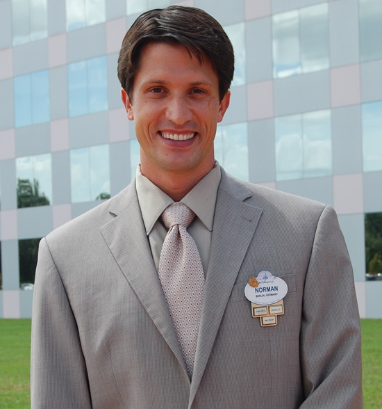 Norman Vossschulte of the 2011-2012 Walt Disney World Ambassador Team Norman Vossschulte of the 2011-2012 Walt Disney World Ambassador Team