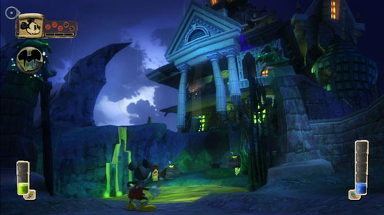 'Lonesome Manor' in Epic Mickey Game 'Lonesome Manor' in Epic Mickey Game