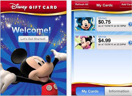 Disney Gift Card App Disney Gift Card App