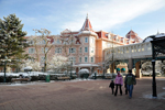 Snow at Disneyland Paris