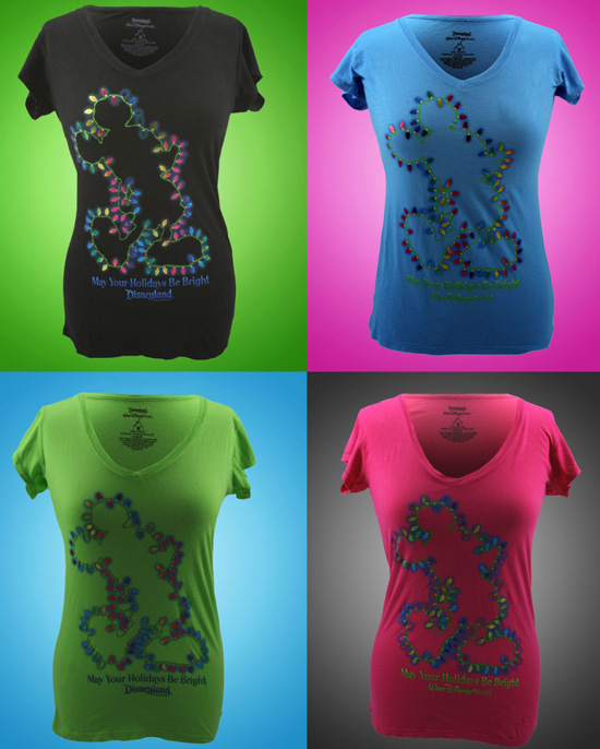 'Mickey Bulb' Tee-Shirts from the 'Holiday Brights' Collection
