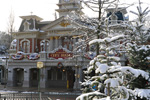 Snow at Disneyland Paris