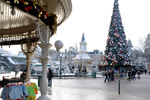 Snow at Disneyland Paris