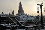 Snow at Disneyland Paris