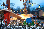 Snow at Disneyland Paris