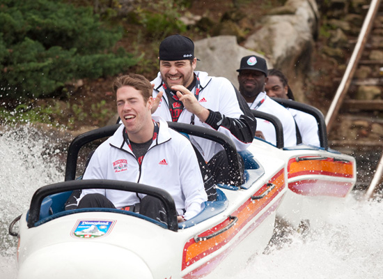 The Wisconsin Badgers Football Team Visits Disneyland Resort