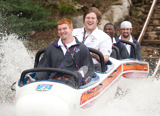 The TCU Horned Frogs Football Team Visits Disneyland Resort