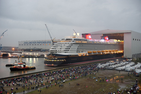 The Disney Dream Floats Out in Papenburg, Germany The Disney Dream Floats Out in Papenburg, Germany