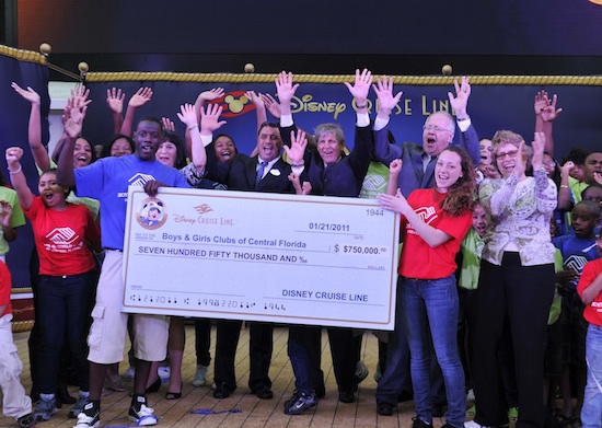 President Karl Holz presented Boys & Girls Clubs of Central Florida with a check for $750,000