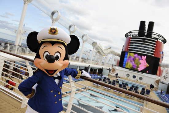 Mickey Mouse on the Disney Dream Pool Deck Mickey Mouse on the Disney Dream Pool Deck