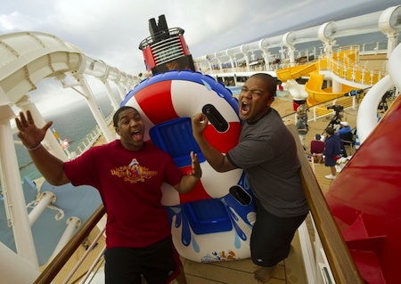 Kyle and Christopher on AquaDuck