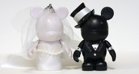 Disney Bride and Groom Vinylmation Figures