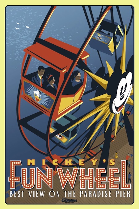 Mickey’s Fun Wheel Attraction Poster