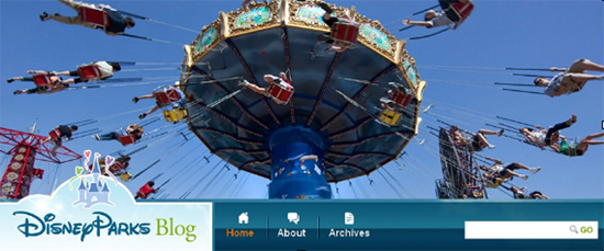 New Images at the Top of Disney Parks Blog