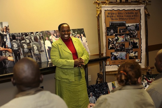 Mrs. Nomusa Zikhali, Principal of the Nkomo Primary School Mrs. Nomusa Zikhali, Principal of the Nkomo Primary School