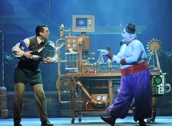 Genie magically appears during “Disney’s Believe” to take Dr. Greenaway on an insightful journey.