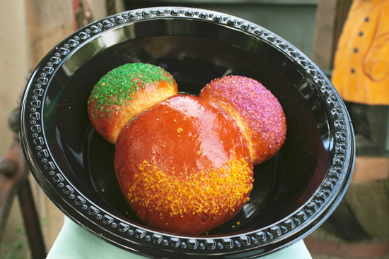 Mardi Gras 'Mickey' Brioche From New Orleans Square at Disneyland Park