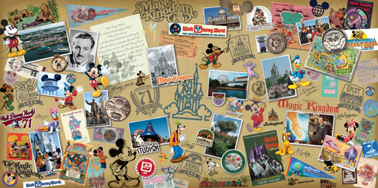 Walt Disney World 40th Anniversary Merchandise Collage