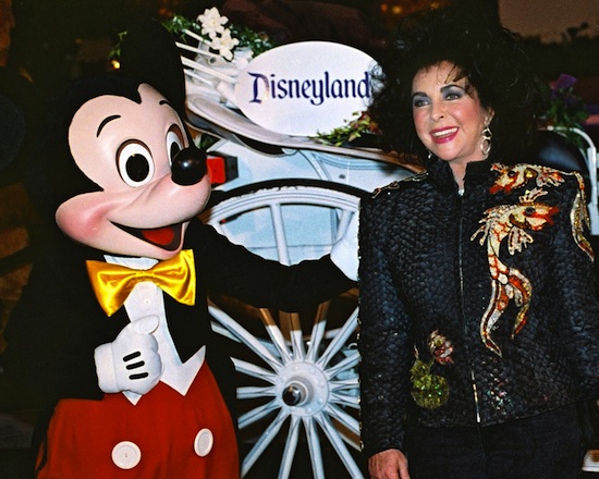 Elizabeth Taylor Celebrated Her 60th Birthday on February 27, 1992 at Disneyland Park Elizabeth Taylor Celebrated Her 60th Birthday on February 27, 1992 at Disneyland Park