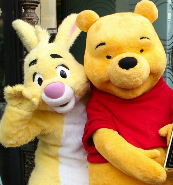 Rabbit and Winnie the Pooh