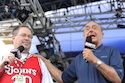 ESPN On-Air Personalities Dick Vitale and Sage Steele