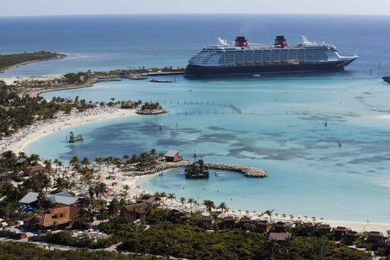The Disney Dream Docks at Disney’s Private Island Paradise, Castaway Cay. The Disney Dream Docks at Disney’s Private Island Paradise, Castaway Cay.